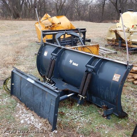 ebay used snow plow for skid steer|used bobcat snowblower for sale.